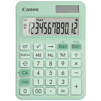 Canon LS-125KB-GR Zsebszámológép Zöld Kijelző (számjegy): 12 Elemekről üzemeltetett, Napenergiával üzemeltetett (Sz x Ma x Mé) 106 x 25 x 147 mm (80-100001) (80-100001)