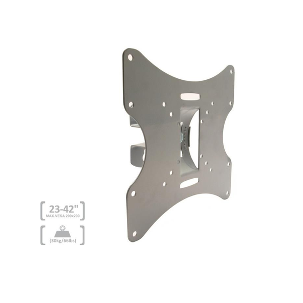 Регулируема стойка за телевизор Maclean, С LCD/LED рамо 23-42 инча, Сребрист