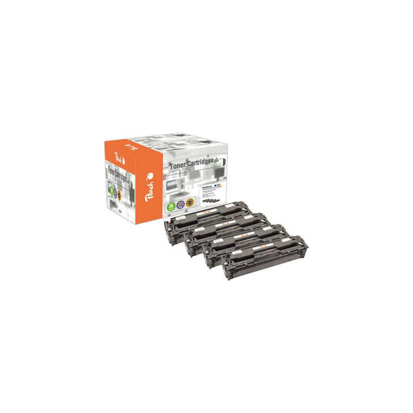 Peach 111916 tonercartridge 4 stuk(s) Compatibel Zwart, Cyaan, Magenta, Geel