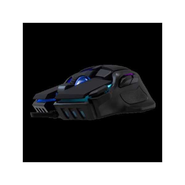 Baracuda BGM-071B Piranha-B 7200 DPI 7 gombos fekete gamer egér RGB (BC BGM-071B)