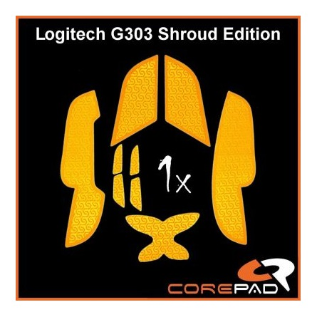Corepad Logitech G303 Shroud Edition Soft Grips narancssárga (CG71900)
