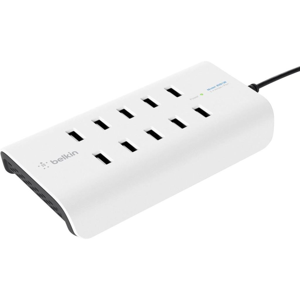 Belkin USB-s töltőállomás aljzat fehér-fekete (B2B139vf) (B2B139vf)