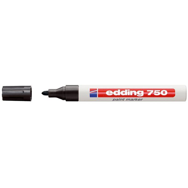 Olejový popisovač EDDING 750 černý 2-4mm kulatý