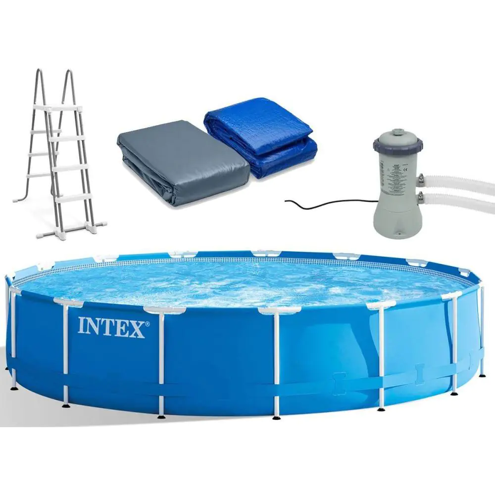 Intex Metal Frame kör medence készlet (457 x 122 cm) (28242GN)
