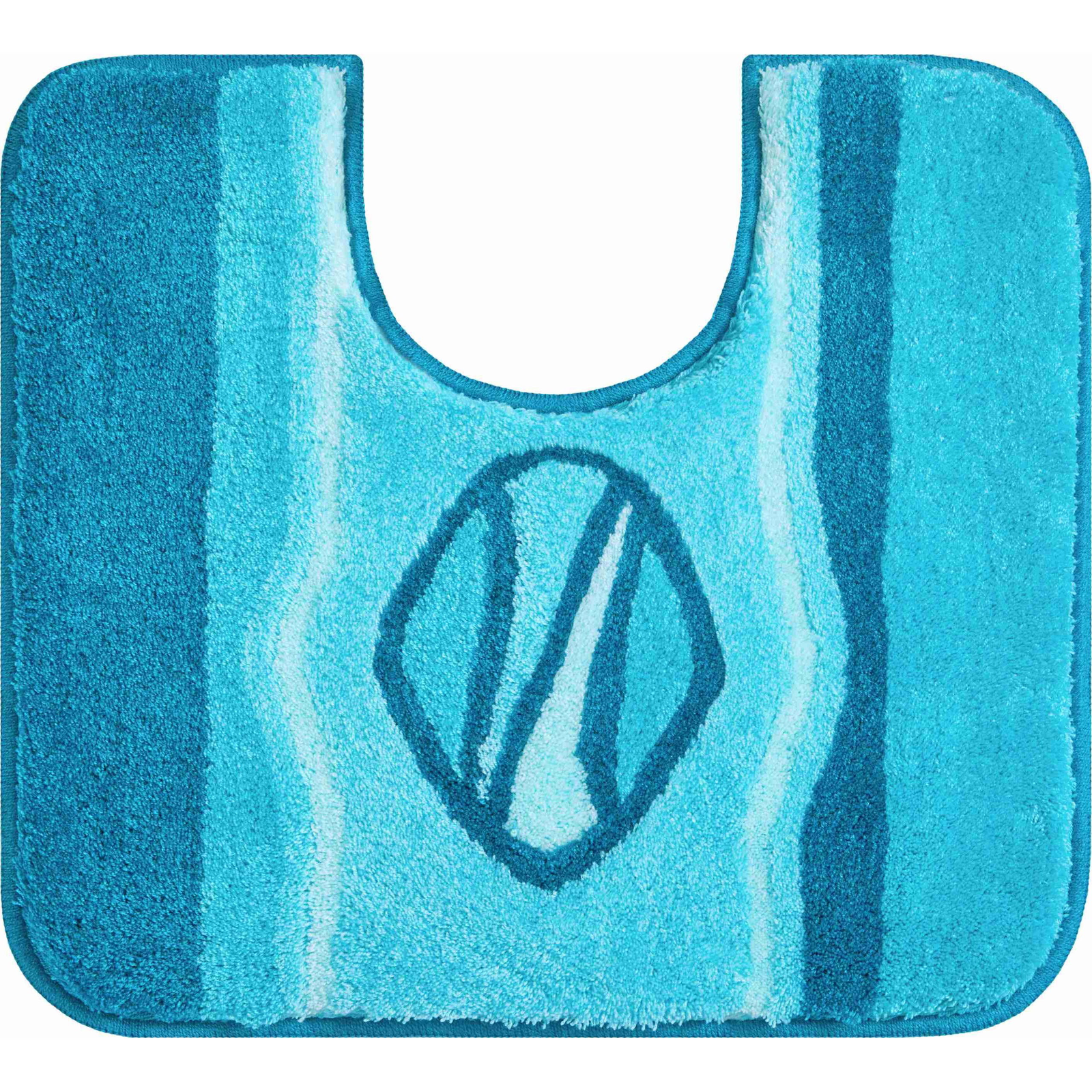 GRUND Jewel WC szőnyeg kivágással, 55×50 cm, türkizkék (B4125-004004127)