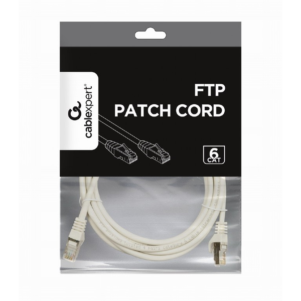 Кабел FTP Gembird Patch cord, cat. 6, 5 м, Сив