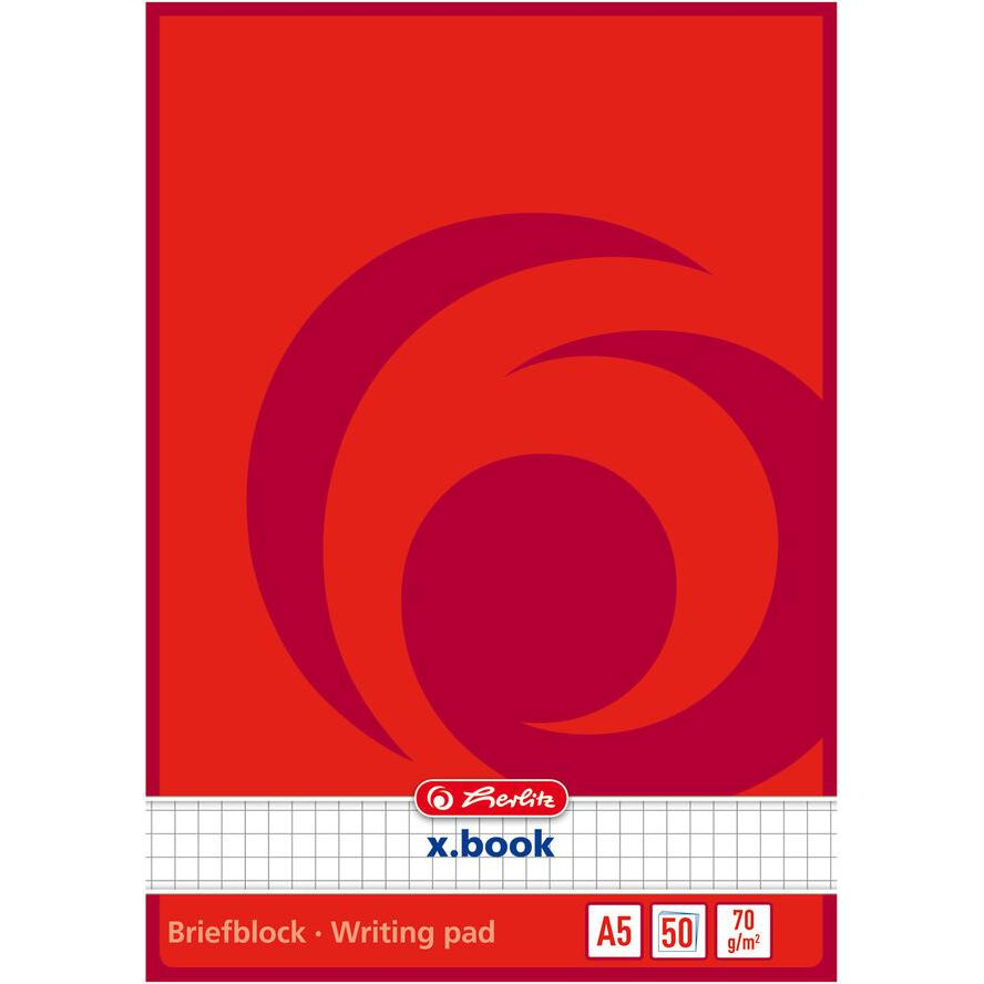 Herlitz A5 50 lapos négyzetrácsos füzet (717538)