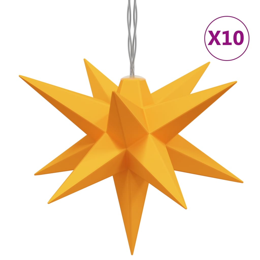 sárga morva csillag lámpa 10 LED-del 10 cm (356204)