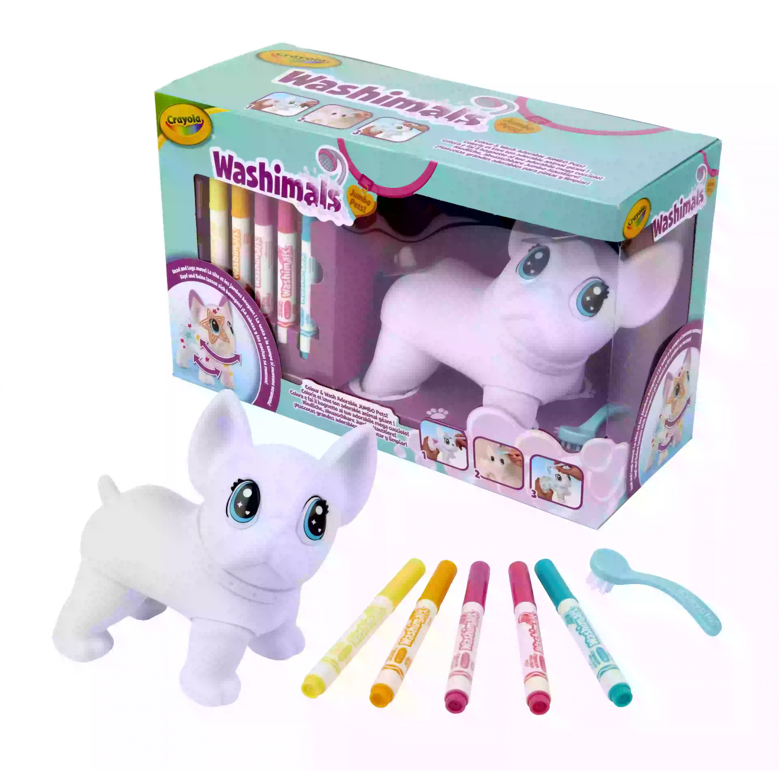 Crayola Washimals: Mozgatható óriás kiskedvenc (0227)