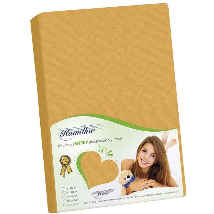 Bellatex 009 J7 Jersey lepedő, 180×200, mustársárga (7962)