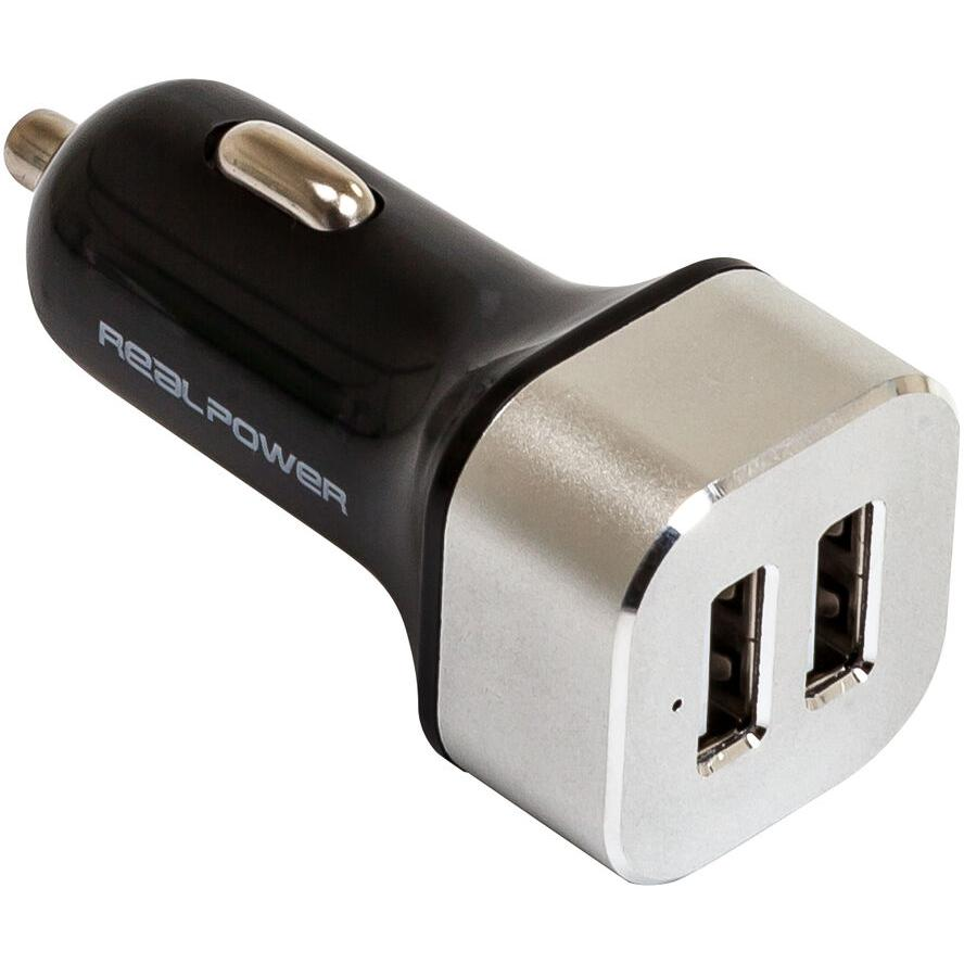 RealPower KFZ-Ladegerät 2400mA 2xUSB (176635) (176635)