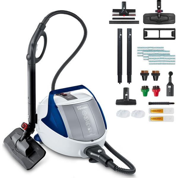 Polti Pro 100 Eco Power Pulitore a vapore cilindrico 1900 W Nero, Blu, Bianco