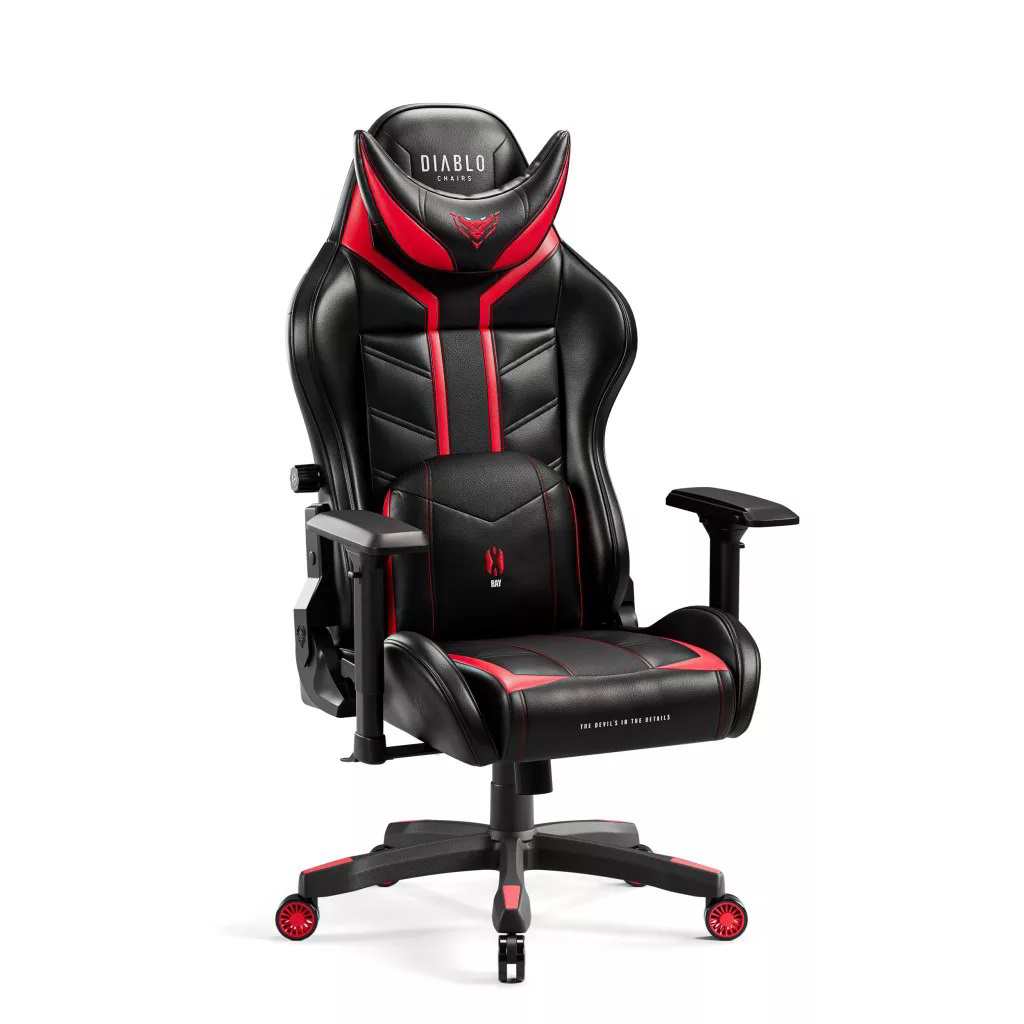 Diablo Chairs X-Ray Normal Gamer szék - Fekete / Piros (829)