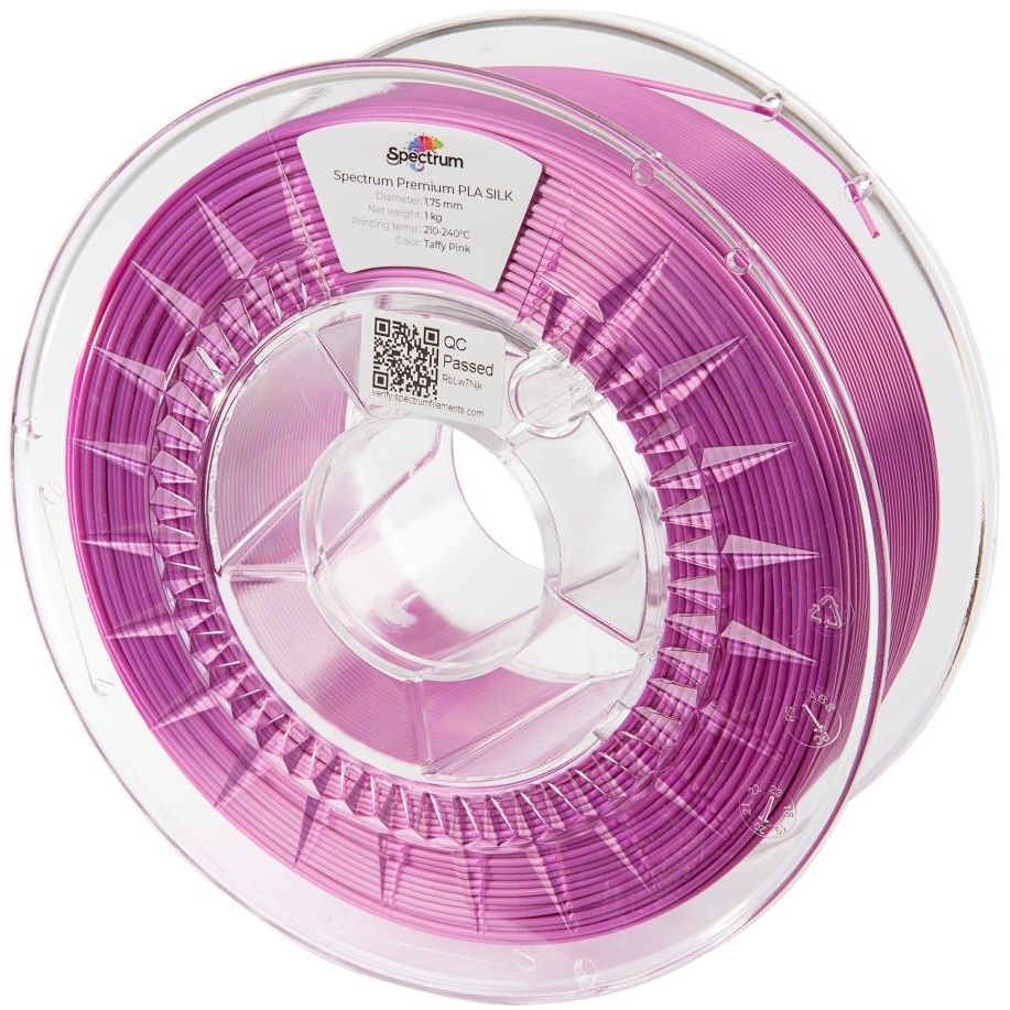 Spectrum 3D nyomtatószál, Silk PLA, 1,75 mm, Taffy Pink, 1 kg (80447)