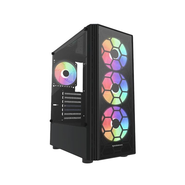 RAIDMAX V152 fekete (táp nélküli) ablakos ATX ház (V152TBS)