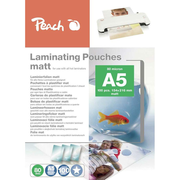 Peach S-PP580-30 laminatorzak 100 stuk(s)