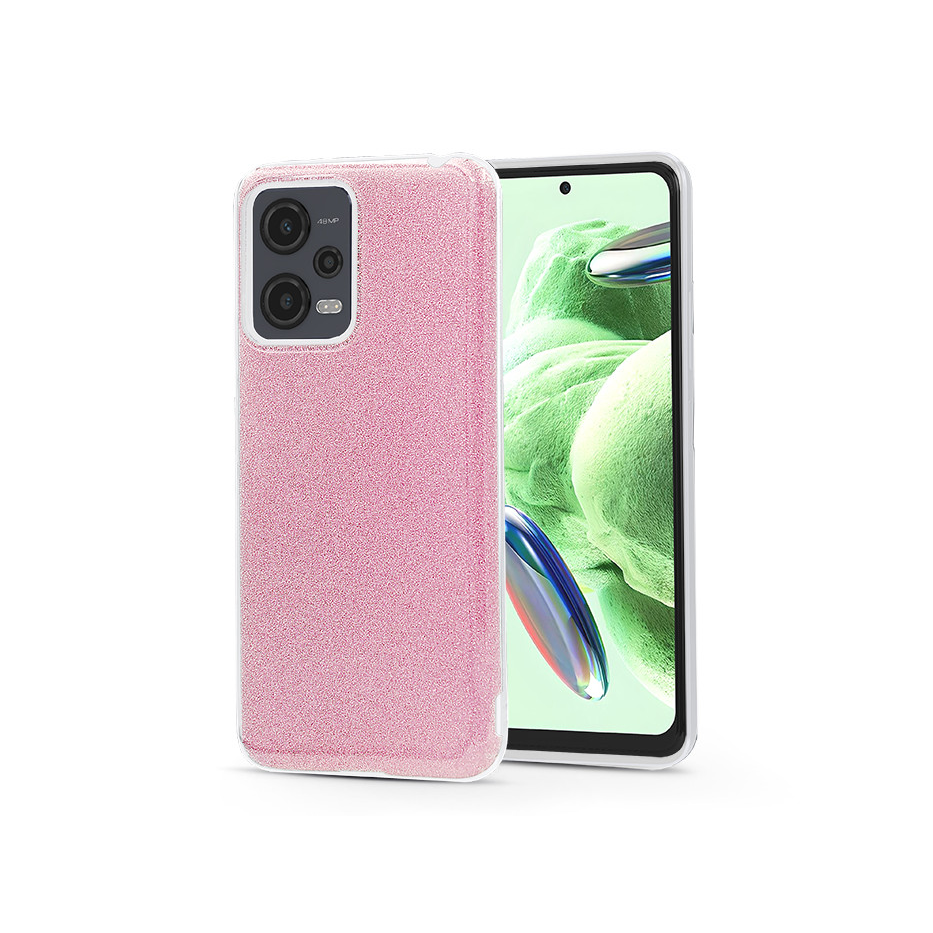 Xiaomi Redmi Note 12 5G/Poco X5 5G szilikon hátlap - Shining - pink (PT-6613)