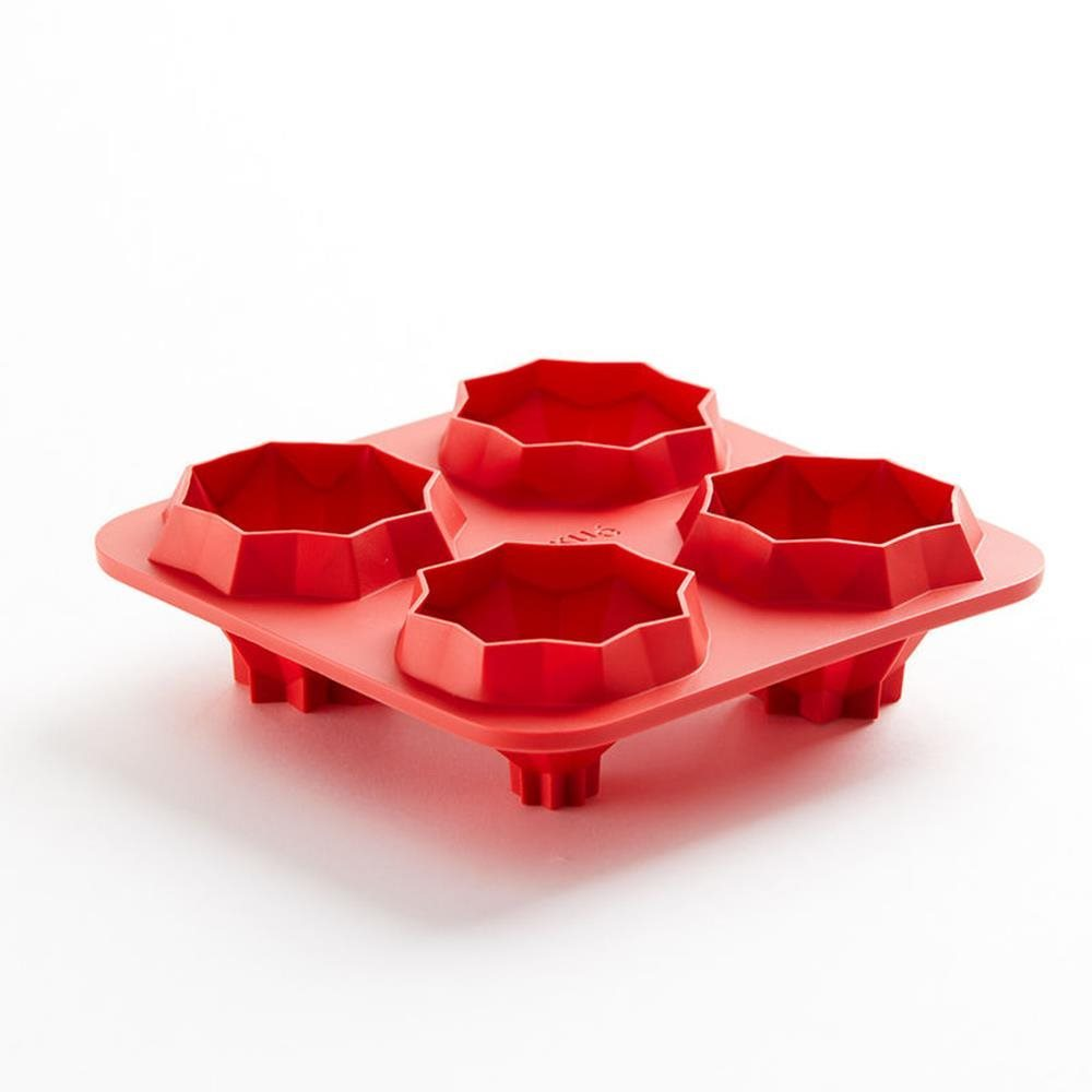 LEKUE Fortune Biscuit Mould 4 pcs Lékué Fortune Origami | Pyramids (1210240R01M017)