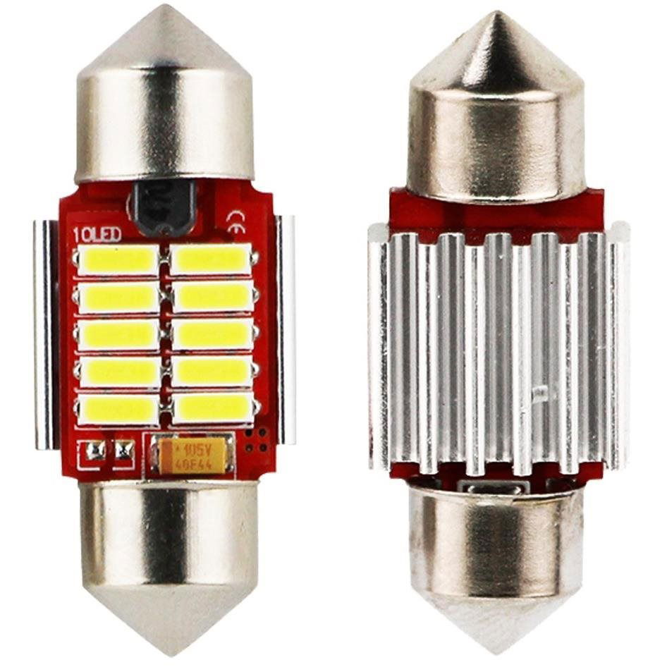 SEFIS LED szofita izzó 28mm 12V 10SMD CANBUS