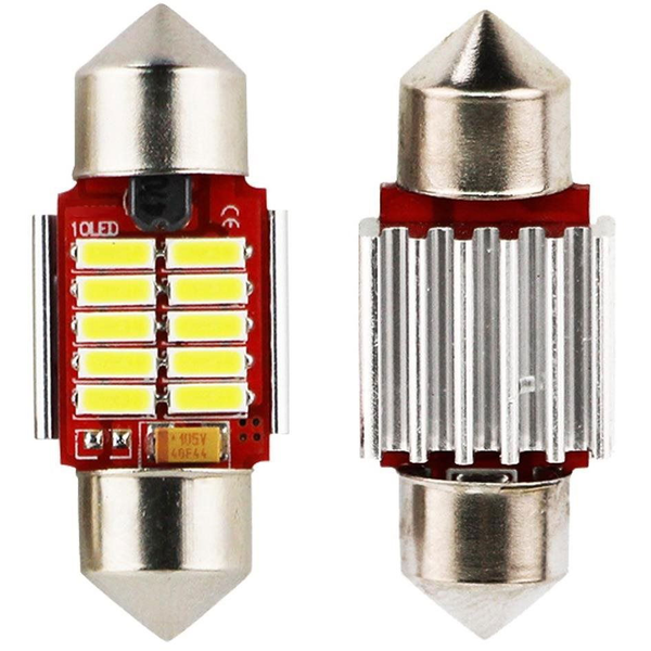 SEFIS LED szofita izzó 28mm 12V 10SMD CANBUS