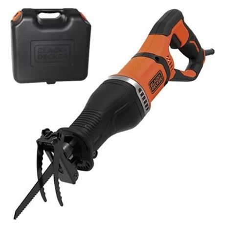 Fierastrau electric tip sabie Black & Decker BES301K, 750 W, 2800 curse/min, cutie transport, accesorii incluse