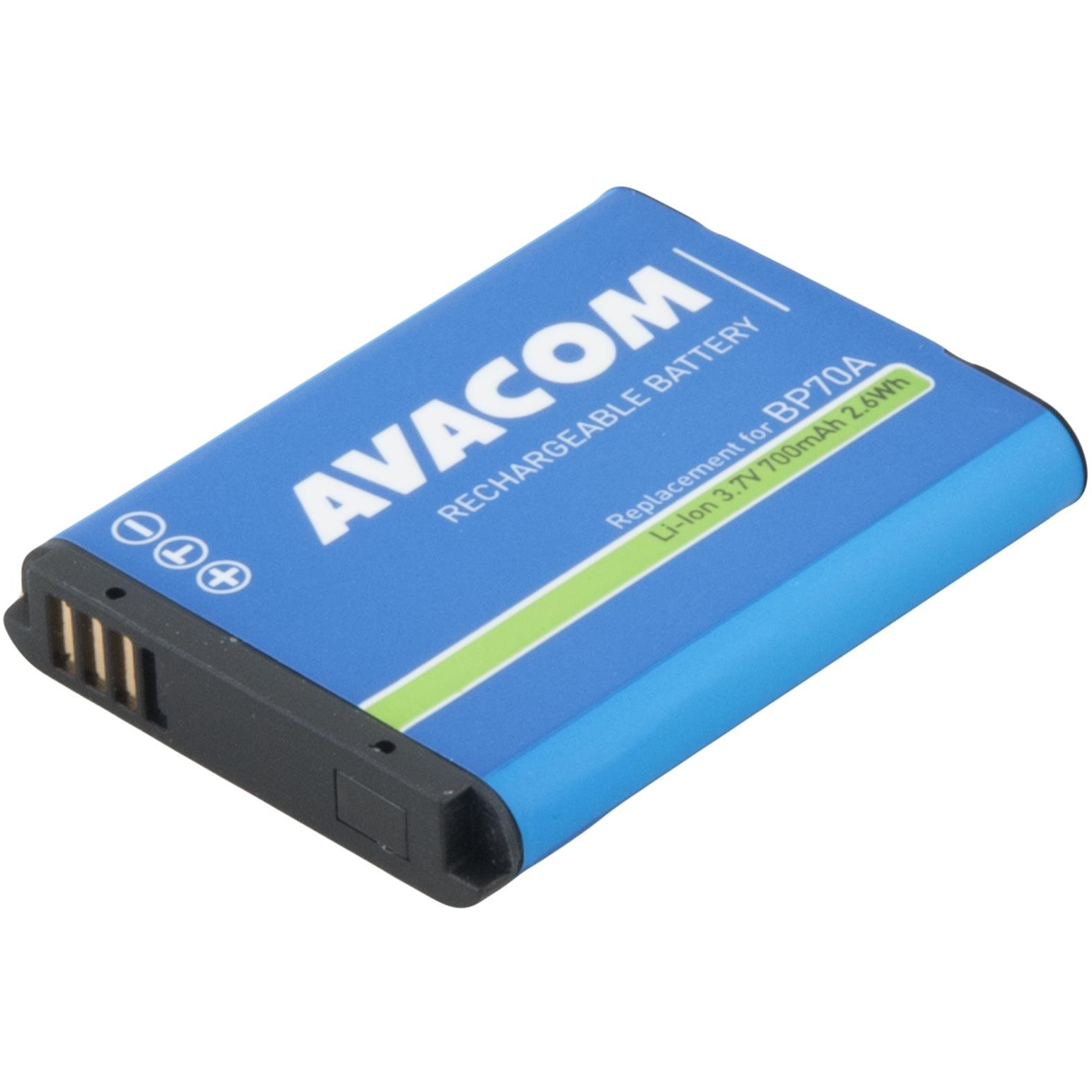 AVACOM a Samsung BP70A Li-Ion 3.7V 700mAh 2.6Wh helyett (DISS-P70-B700)