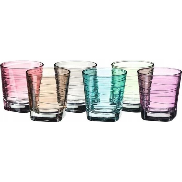  Leonardo - Zestaw 6 kolorowych szklanek 250ml Vario