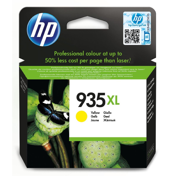 HP 935XL High Yield Yellow Original Ink Cartridge глава и патрон за мастиленоструен принтер 1 броя Оригинал Висок (XL) добив Жълт