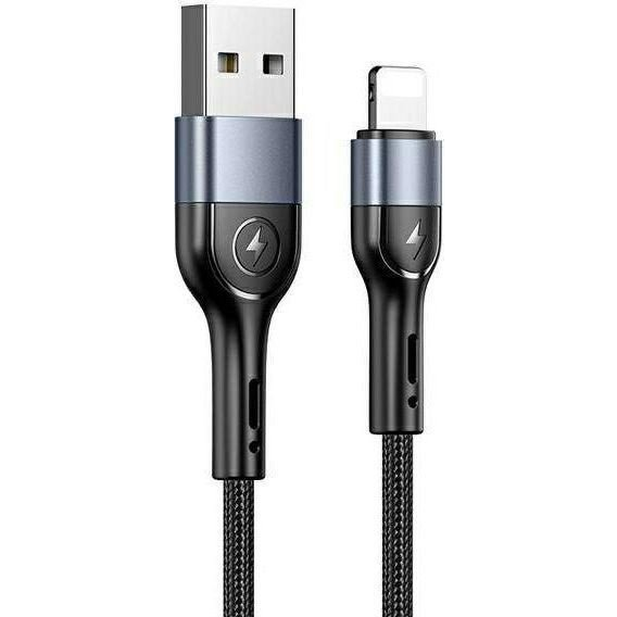 Kabel Usams USB - Apple Lightning 1 m černý