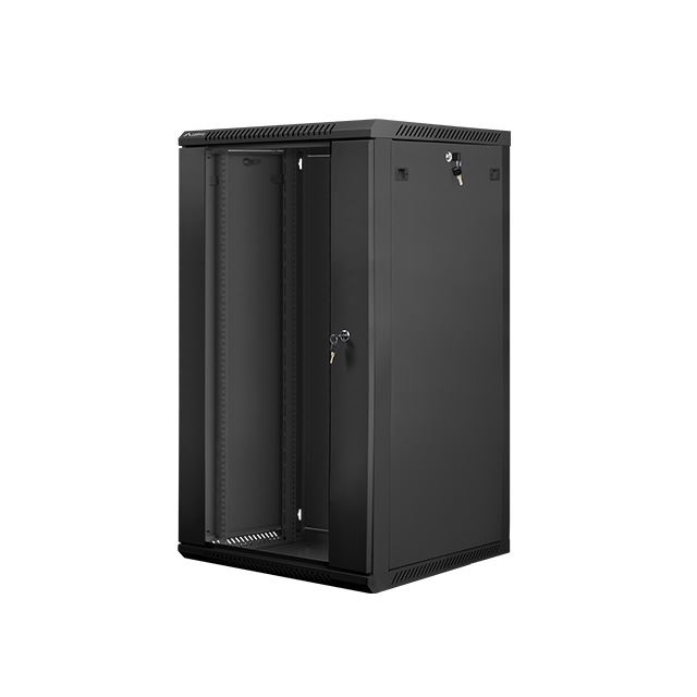 Lanberg 22U 19" fali rack szekrény 600x600mm fekete (WF01-6622-10B) (WF01-6622-10B)