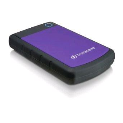 1TB  2.5" Transcend Triple Shock külső winchester USB 3.0 (TS1TSJ25H3P) ütésálló fekete-lila