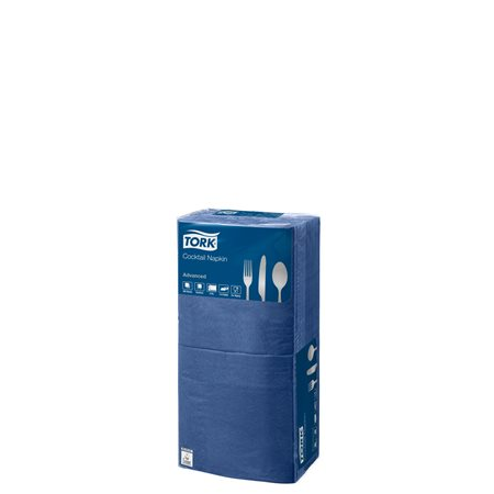 Tork Advanced 1/4 hajtogatott szalvéta 2 rétegű - 24x24 cm / kék (200 db / csomag) (477825)