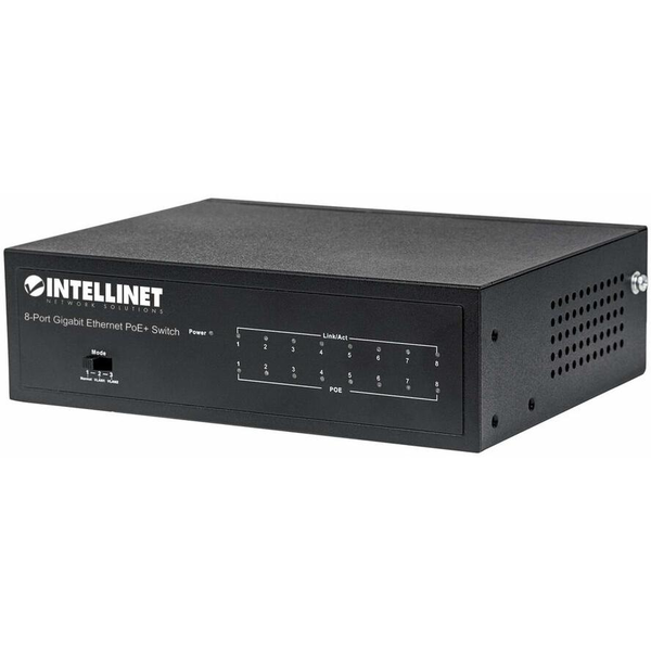 Intellinet 561204 switch di rete Gestito Gigabit Ethernet (10/100/1000) Supporto Power over Ethernet (PoE) Nero
