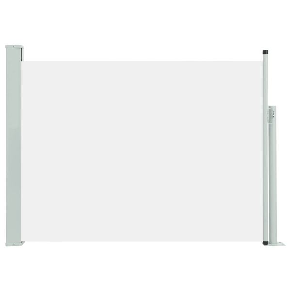 Copertină laterală retractabilă de terasă, crem, 100 x 500 cm