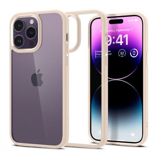 Spigen Ultra Hybrid Apple iPhone 14 Pro Sand Beige tok bézs (ACS04963) (ACS04963)