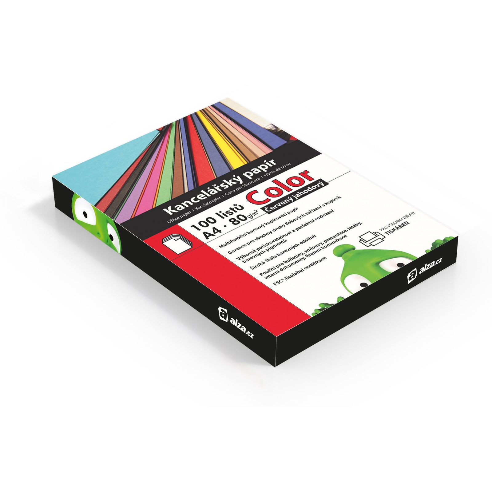 Alza Color A4 piros 80g 100 lap (55063)