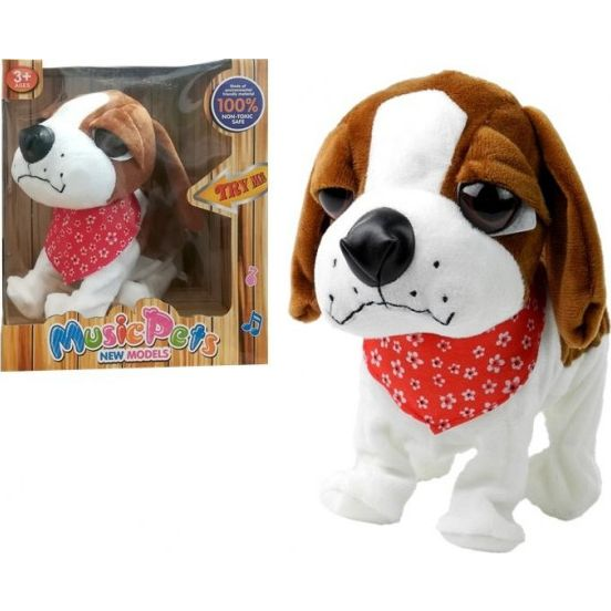 Interaktív Kutya - Fehér/Barna (7262)