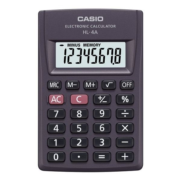 CASIO Taschenrechner HL-4A schwarz
