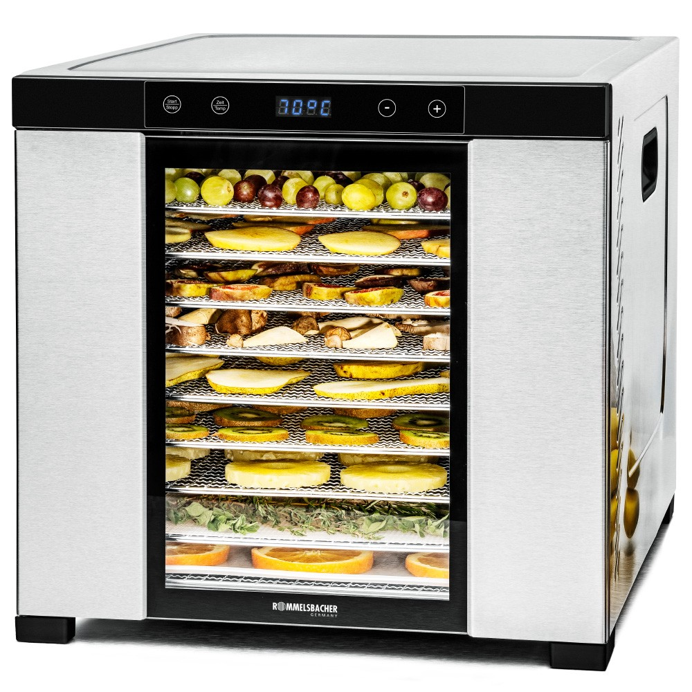 Rommelsbacher DA 1000 Aszaló és szárító - Rozsdamentes acél/ Fekete (DA 1000)