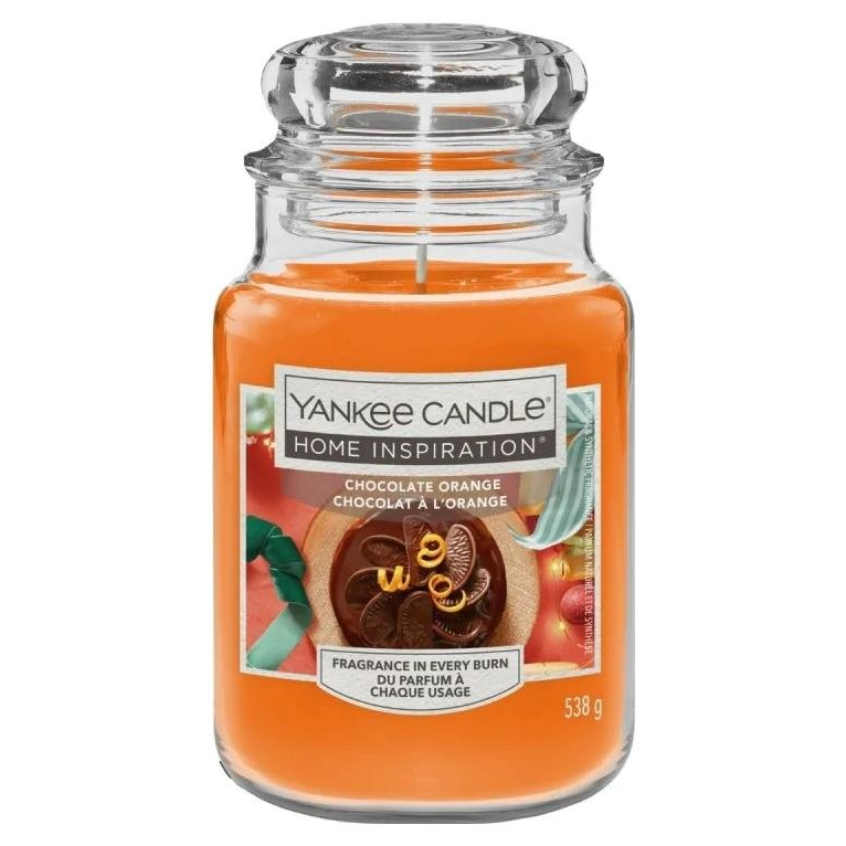 Yankee Candle Home Inspiration Chocolate Orange Illatgyertya 538g - Narancssárga (1741888E)