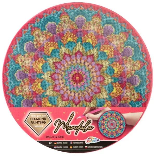 Grafix: Mandala gyémántkép kirakó 30cm (CA260016) (CA260016)