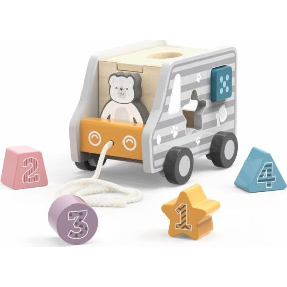 Fa kirakós és kirakós - teherautó szürke (44041)