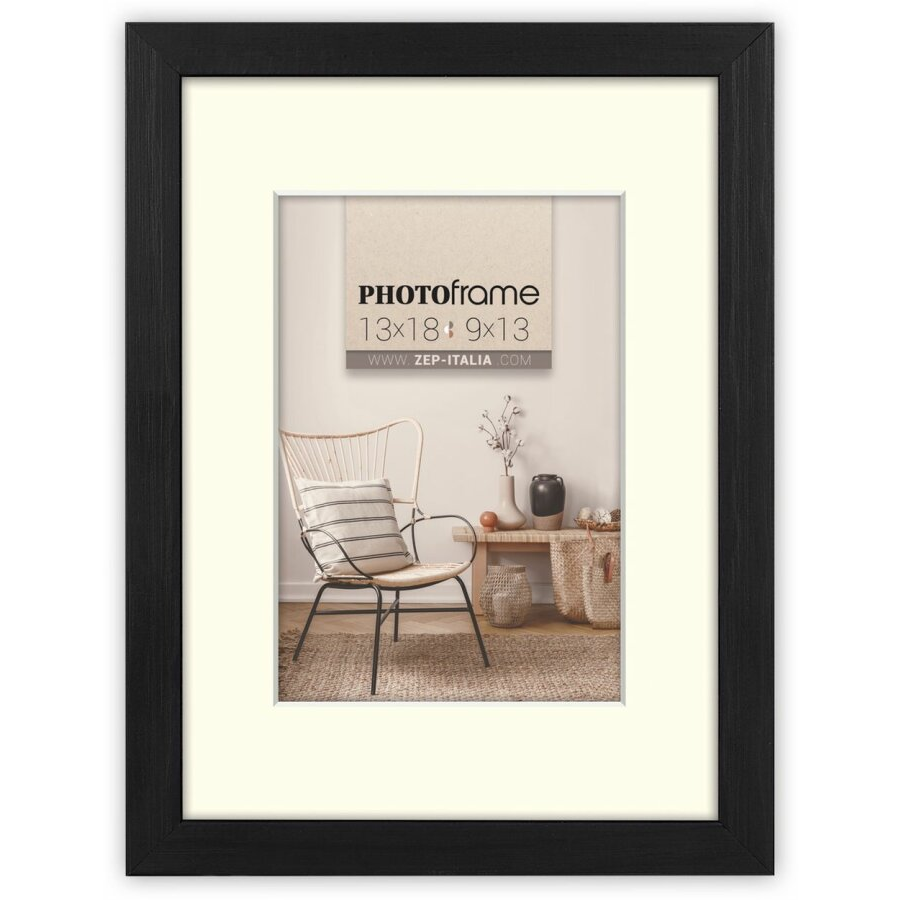 ZEP V4568B Malmo 10x15/15x20 Képkeret - Fekete (V4568B)