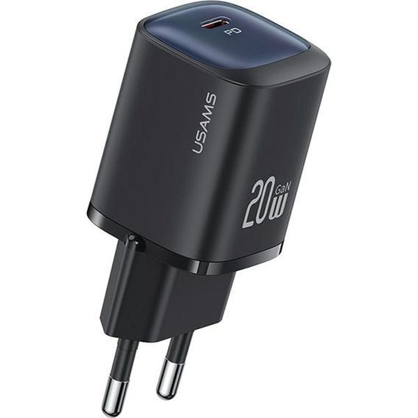 USAMS USB-C Töltő Adapter 20W - Fekete