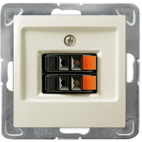  Ospel Gniazdo głośnikowe Impresja podwójne ecru (GG-2Y/m/27)