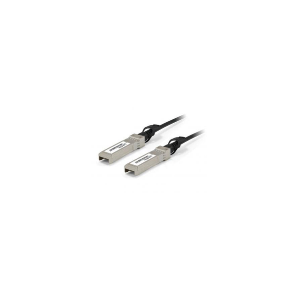 LevelOne DAC-0103 InfiniBand og fiberoptisk kabel 3 m SFP+ Sort, Rustfrit stål