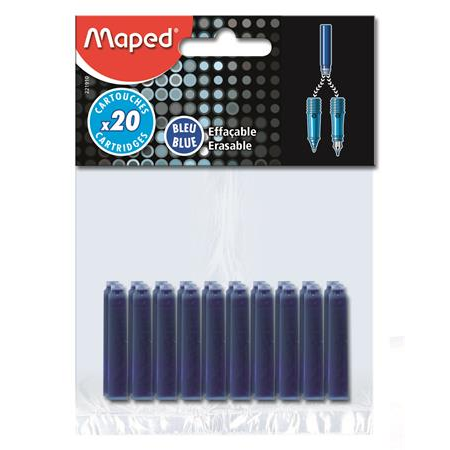 Maped Töltőtoll patron / Kék (20 db/csomag) (221910)