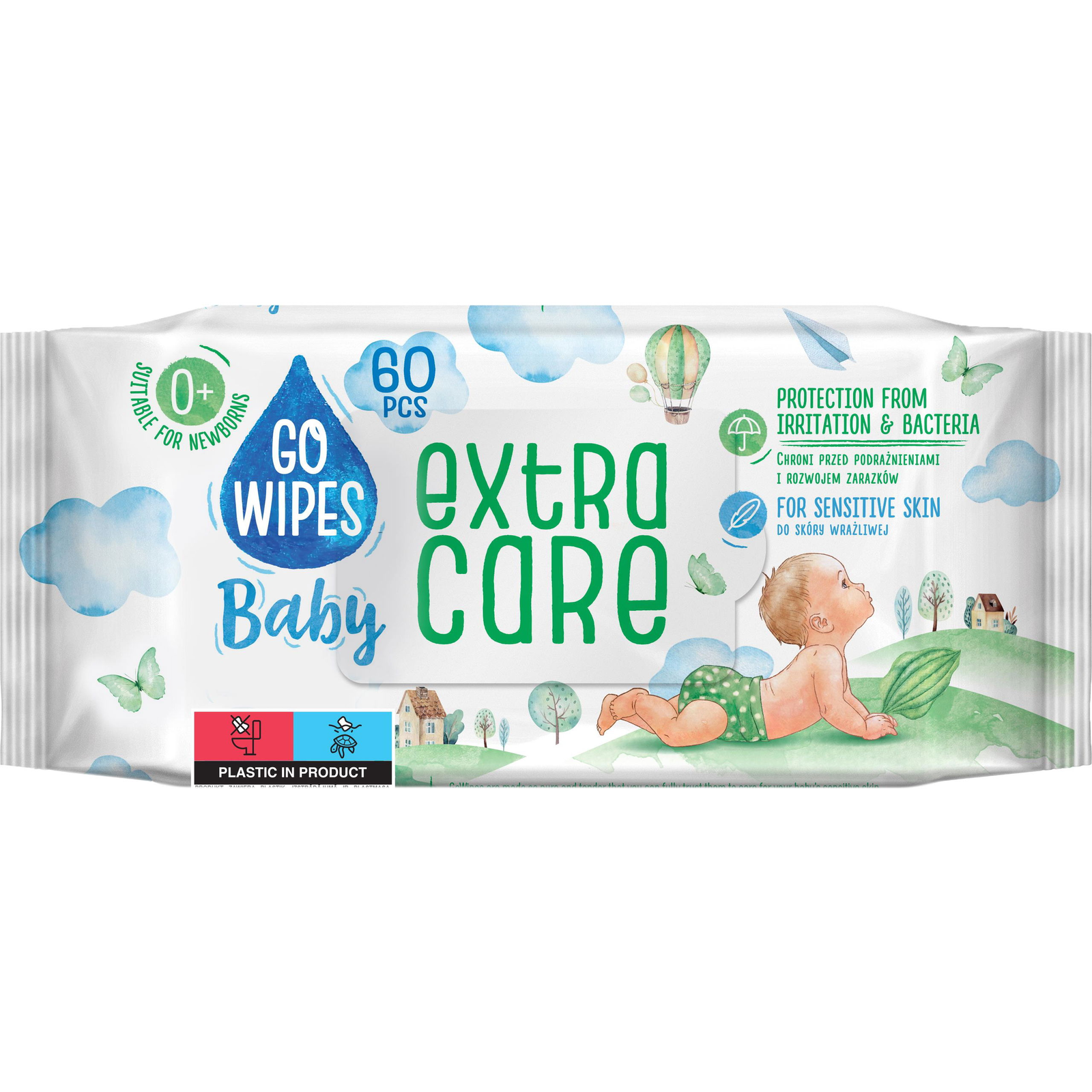 GoWipes Extra Care, 60 db (4823071645279)
