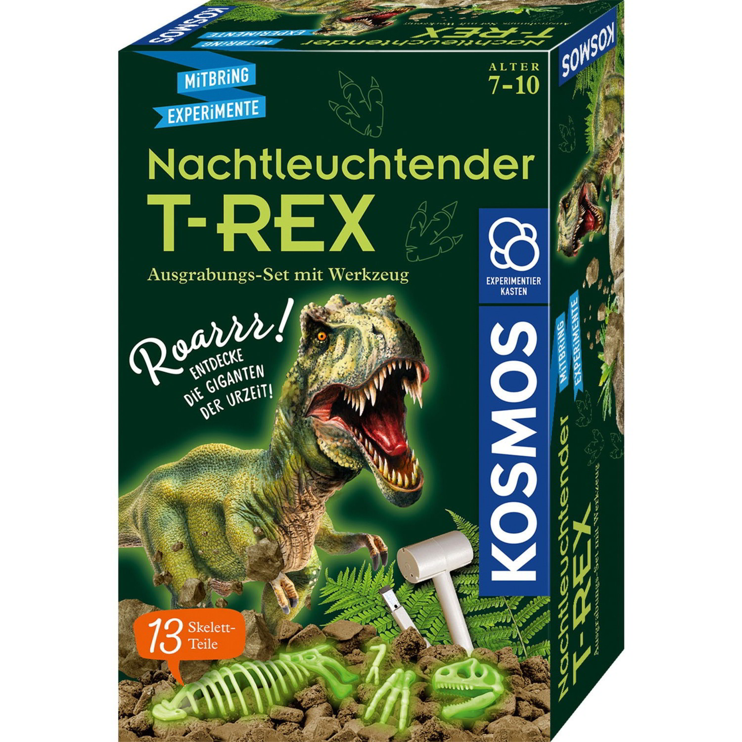 KOSMOS 658021 Sötétben Világító T-Rex Ásatás Kísérletező készlet (658021)
