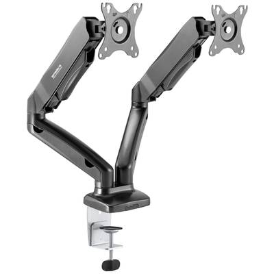 SpeaKa Professional SP-MM-910 2 részes Monitor tartó 43,2 cm (17) - 81,3 cm (32) Fekete Dönthető + forgatható, Állítható magasságú, Forgatható (SP-10924804) (SP-10924804)